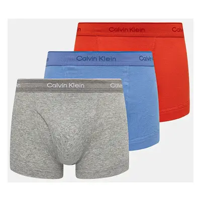 Bavlněné boxerky Calvin Klein Underwear 3-pack červená barva, 000NB4002A