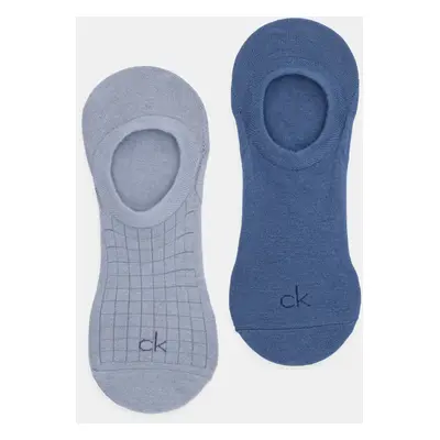 Ponožky Calvin Klein 2-pack pánské, modrá barva, 701231366