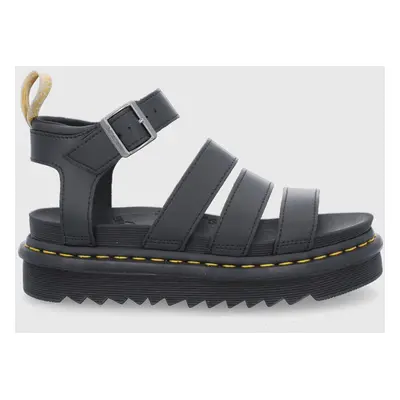 Sandály Dr. Martens dámské, černá barva, na platformě, DM23806001.V.Blaire-Black