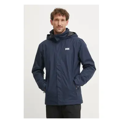 Bunda Helly Hansen DUBLINER INSULATED JACKET pánská, tmavomodrá barva, přechodná, 53117