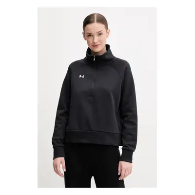 Mikina Under Armour dámská, černá barva, hladká