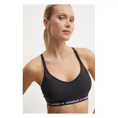 Sportovní podprsenka Under Armour Crossback černá barva, 1386424