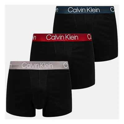 Boxerky Calvin Klein Underwear 3-pack pánské, zelená barva, 000NB2970A