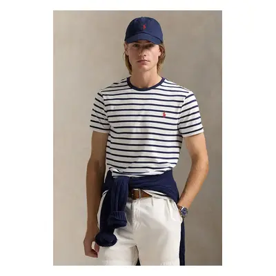 Bavlněné tričko Polo Ralph Lauren bílá barva, 710938134