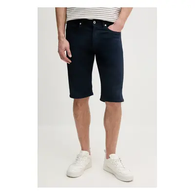 Kraťasy Pepe Jeans SLIM GYMDIGO SHORT pánské, tmavomodrá barva, PM801075YH6