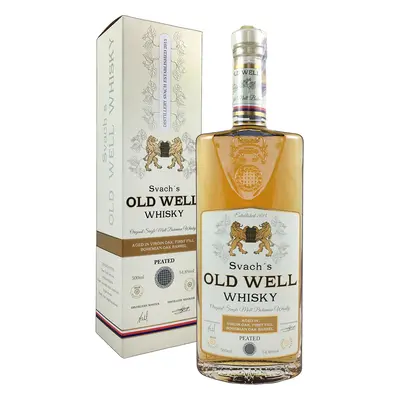 Svach´s OLD WELL whisky virgin bohemian oak barrel 50,8% 0,5L - lehce