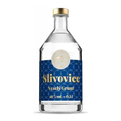 Veselý Grunt Slivovice 48% 0,5L