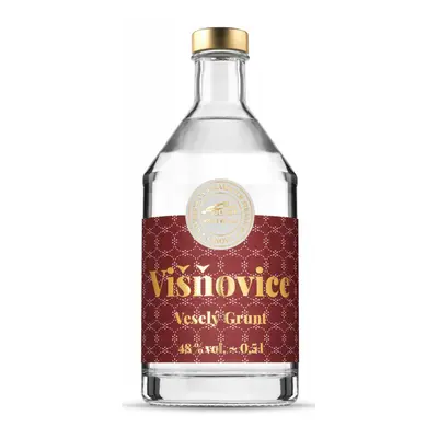 Veselý Grunt Višňovice 48% 0,5L - E-shop