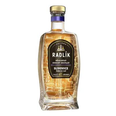 Radlík Slivovice dubový sud 43% 0,5L | Destilerka.cz