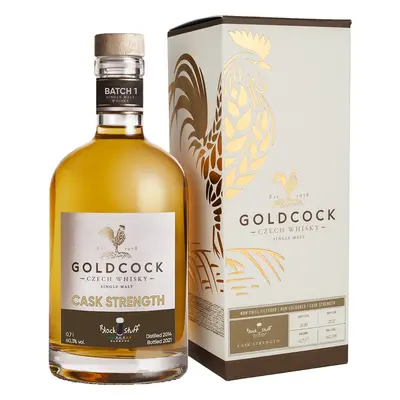 Gold Cock 2014 Black Stuff Cask Strengt 60,3% blend whisky 0,7