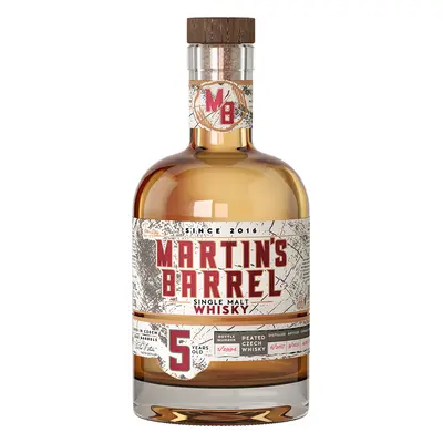 MARTIN´S BARREL 5YO single malt peated whisky 43,3% 0,7L