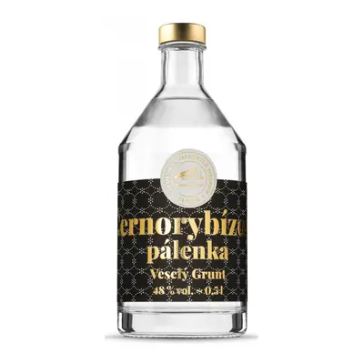 Veselý Grunt Černý rybíz 48% 0,5L - pálenka z rybízu