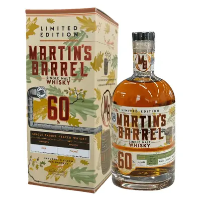 MARTIN´S BARREL singl malt peated whisky 60% 0,7L LE2024