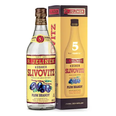 Slivovice Jelínek Kosher 5letá 50% 0,7L dárkový box