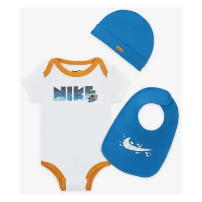 Nike ksa coral reef hat, bodysuit & bib 3-piece set