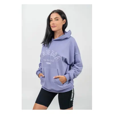 Nebbia Branded Oversized Hoodie GYM RAT