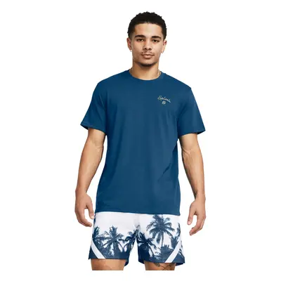 UNDER ARMOUR Curry Emb Splash Tee-BLU