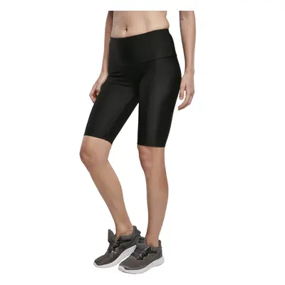 Urban Classics Ladies High Waist Shiny Rib Cycle Shorts