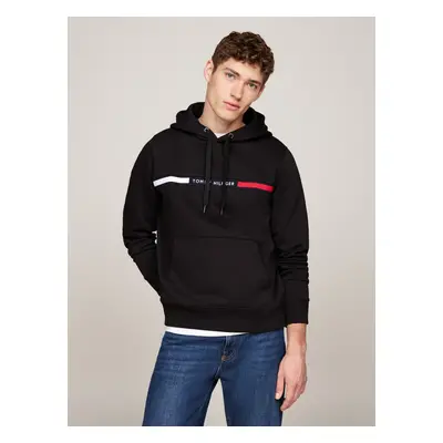 Tommy Hilfiger Crew Neck Logo Panel Hoodie