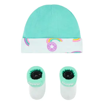 Converse rainbows hat & bootie 2pc set