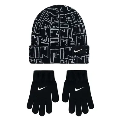 Nike nan nike aop beanie and glove