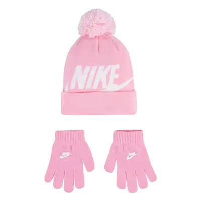 Nike nan swoosh pom beanie glv set