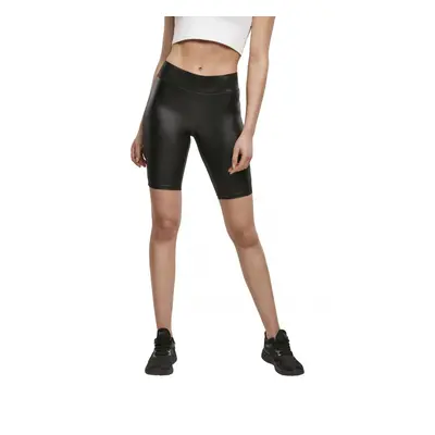 Urban Classics Ladies Imitation Leather Cycle Shorts