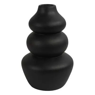 Černá keramická váza CAIRN 22 cm