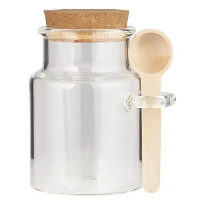 IB Laursen Skleněná dóza na potraviny WOODEN SPOON s korkovým víkem a lžičkou 140 ml