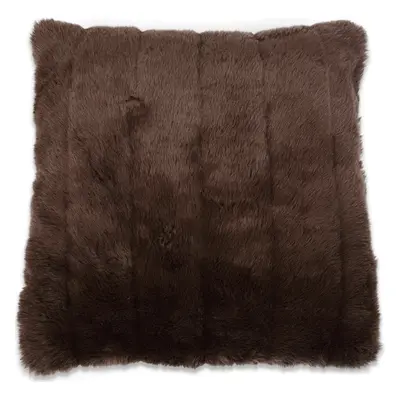 Dekorační povlak na polštář FAUX FUR 50x50 cm, hnědý