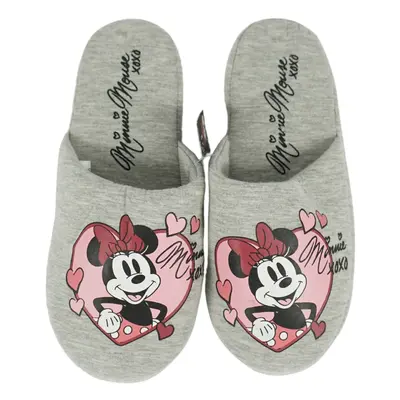 Domácí obuv MINNIE MOUSE, světle šedá - různé velikosti Velikost: 40 - 41