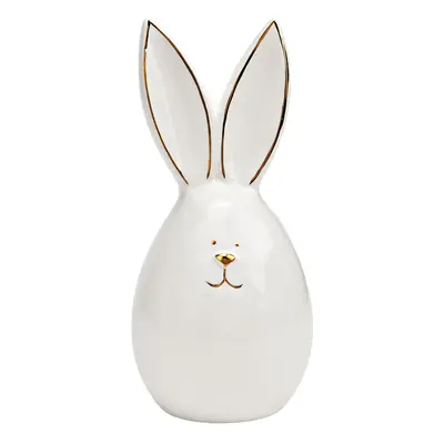 Keramický zajíček AURIC BUNNY 14 cm bílý