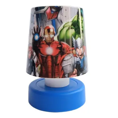 LED dětská noční lampička AVENGERS 11 cm modrá