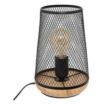 Kovová stolní lampa ZELY 23 cm, černá