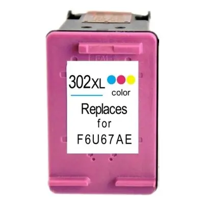 Kompatibilní HP F6U67AE cartridge 302XL, tříbarevná (18ml)