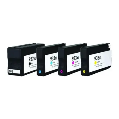 Kompatibilní HP CN053A,CN054A, CN055A, CN056A sada 932XL BK + 933XL CMY s čipy