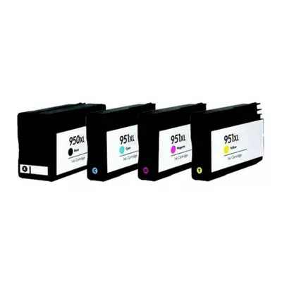 Kompatibilní HP CN045A+CN046,CN047, CN048 sada cartridge 950XL černá+ 951XL CMY barvy