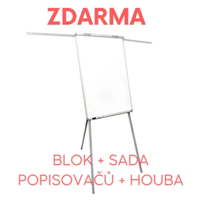 Flipchart ARTA YSA s rameny, blok, popisovače a houba