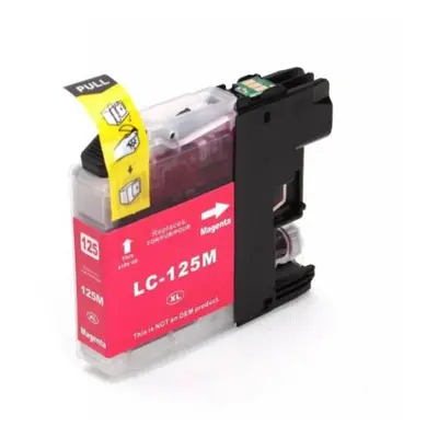 Kompatibilní Brother LC125XL M cartridge červená, XL kapacita s novým čipem