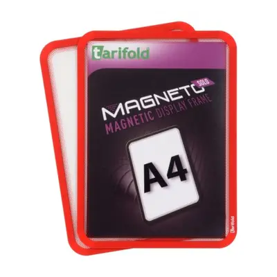 Magneto Solo - magnetický rámeček A4, červený - 2ks