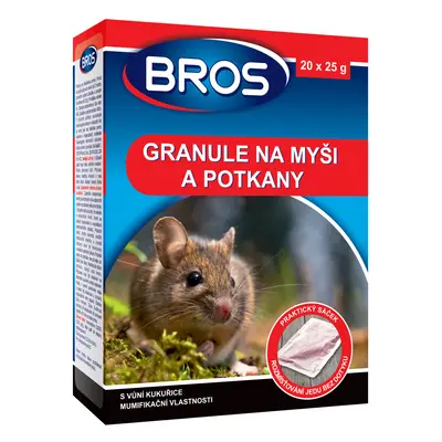 Bros Granule na hubení potkanů a myší 140g