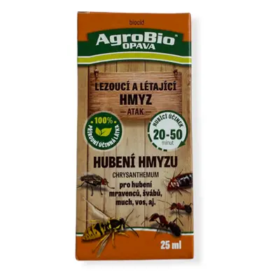 AgroBio Přírodní insekticid Hubení hmyzu Chrysanthemum 25 ml