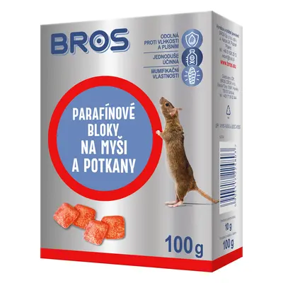 Bros Parafínové bloky na potkany a myši 100g