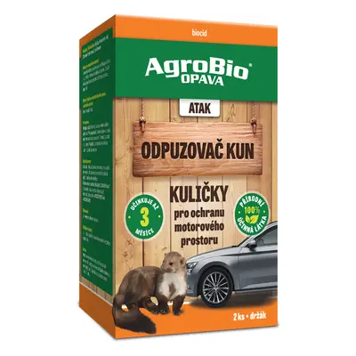 AgroBio Kuličky proti kunám - odpuzovač kun do auta 2ks