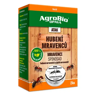 AgroBio Atak Mravenci Spinosad - domečky 2ks