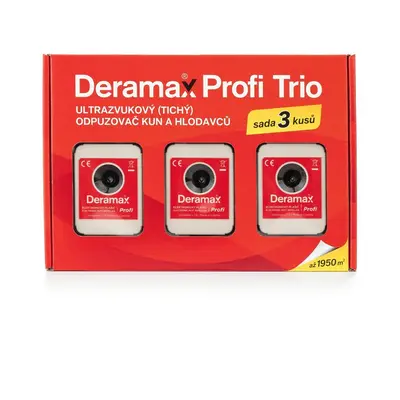 Deramax Profi Trio - sada plašičů kun a hlodavců na 1950m2