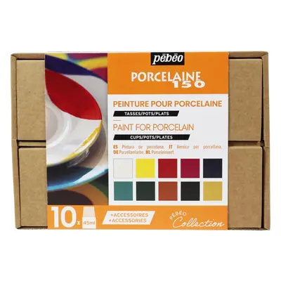 Pébéo Porcelaine 150 Barvy na porcelán Sada 10x45 ml