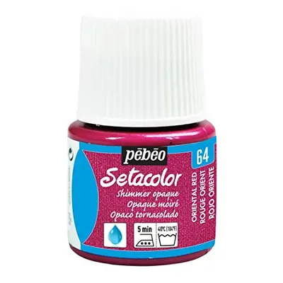 Barva na textil Pébéo Setacolor Shimmer 45 ml - Červená metalická orientální 64