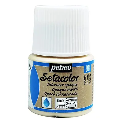 Barva na textil Pébéo Setacolor Opaque 45 ml - Slonová kost metalická 98