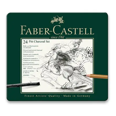 Faber-Castell Umělecká sada uhlů Pitt Charcoal set 24 ks